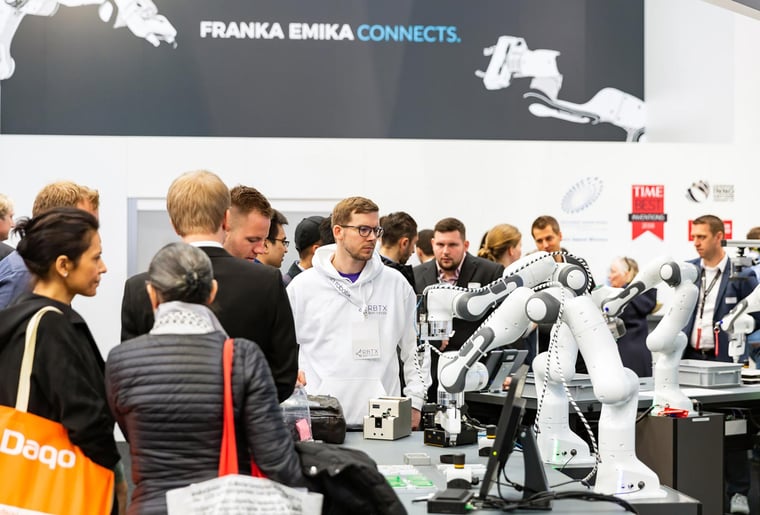 Franka Emika booth at the Hannover Messe 2019